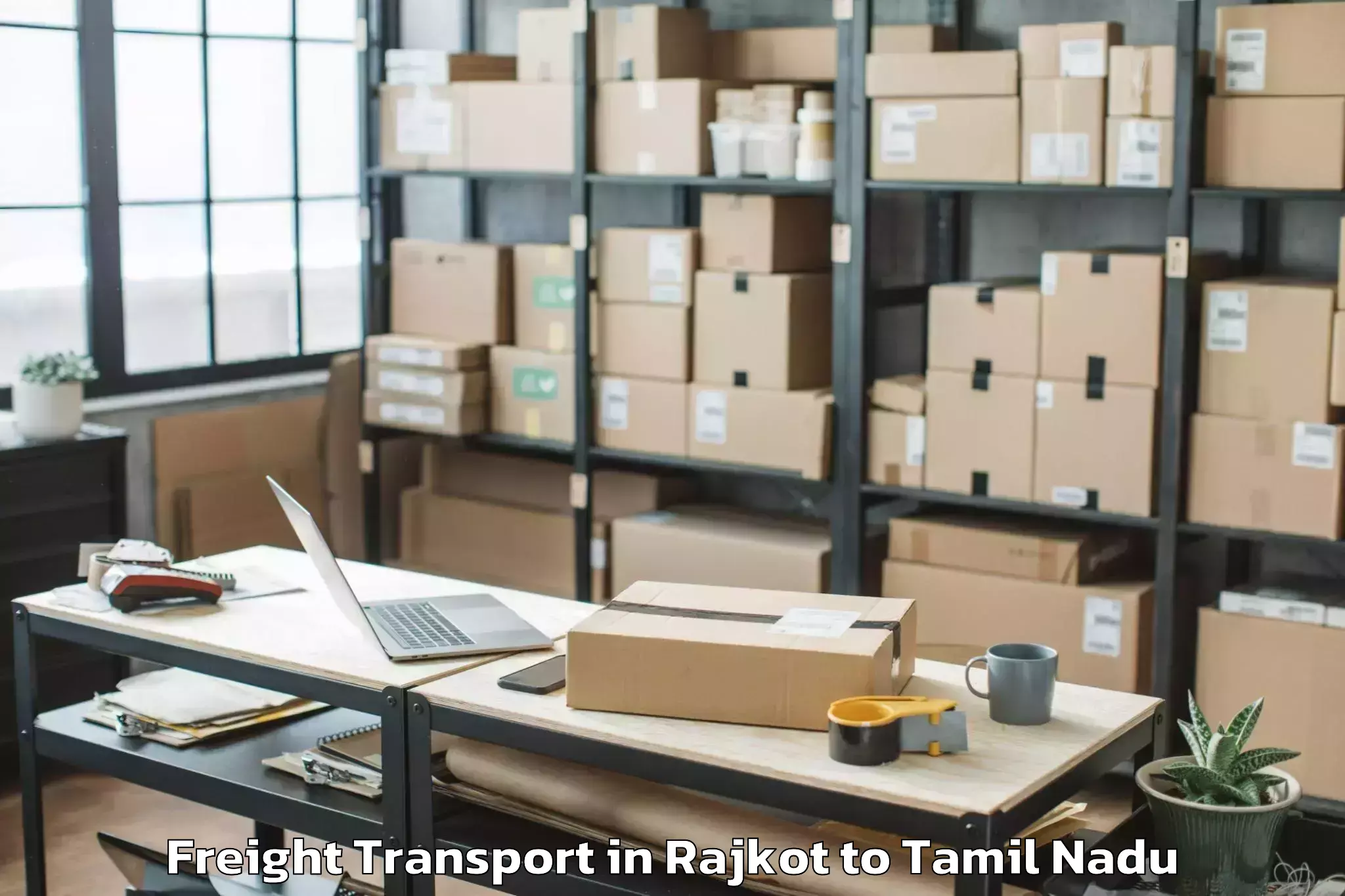 Hassle-Free Rajkot to Papireddippatti Freight Transport